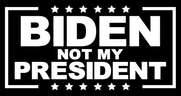 Not My President decal